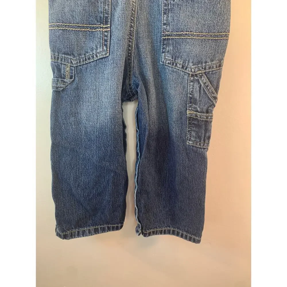 OSHKOSH B’GOSH Unisex Kids Jean Bib Overalls / Size: 24 Months